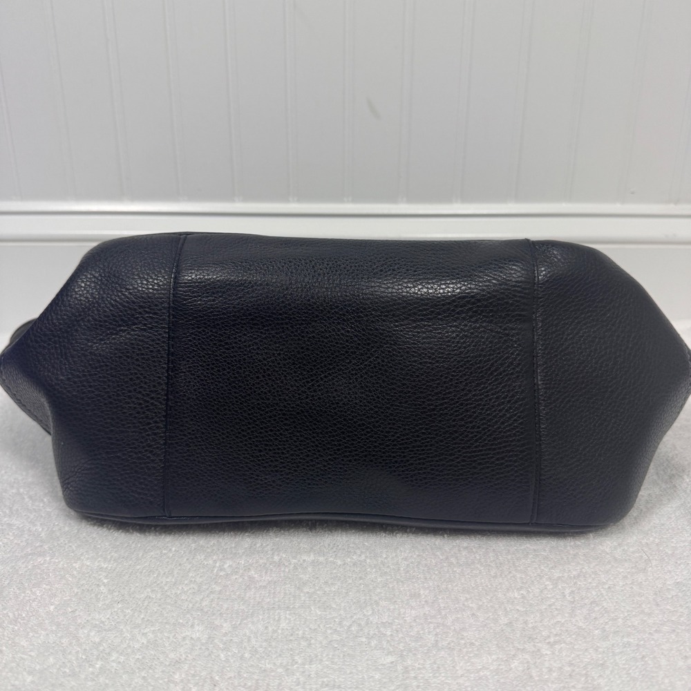 Coach Park Signature Carrie Tote Shoulder Bag Black Leather Trim F23297 - Picture 6 of 10